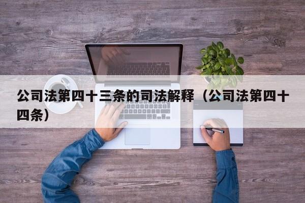 公司法第四十三条的司法解释（公司法第四十四条）