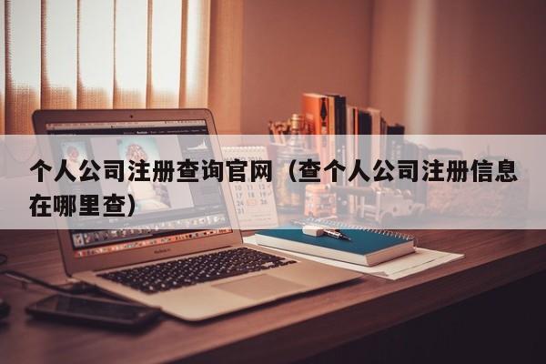 个人公司注册查询官网（查个人公司注册信息在哪里查）