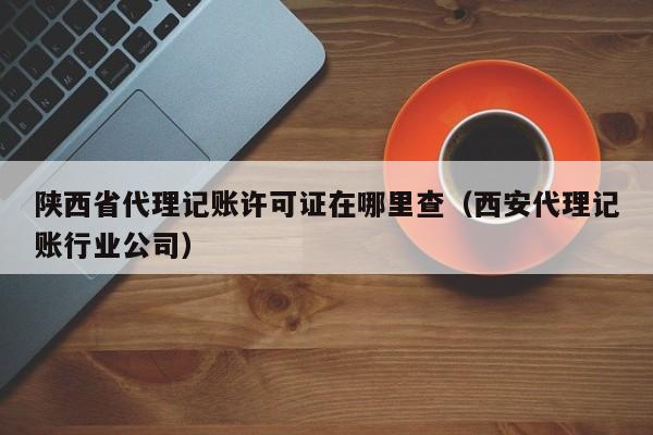 陕西省代理记账许可证在哪里查（西安代理记账行业公司）