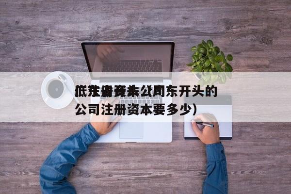 广东省开头公司*低注册资本（广东开头的公司注册资本要多少）