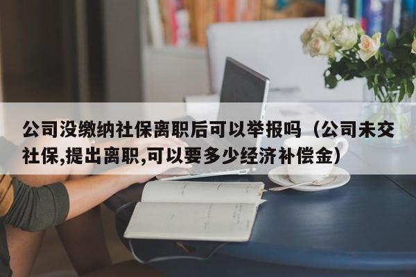 公司没缴纳社保离职后可以举报吗（公司未交社保,提出离职,可以要多少经济补偿金）