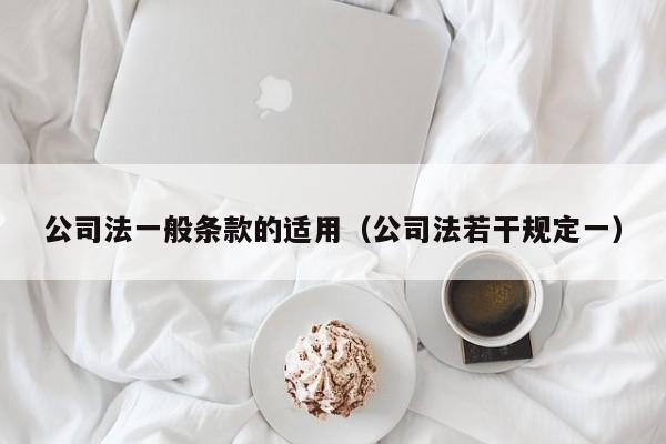 公司法一般条款的适用（公司法若干规定一）