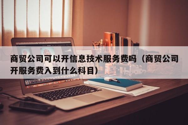 商贸公司可以开信息技术服务费吗（商贸公司开服务费入到什么科目）