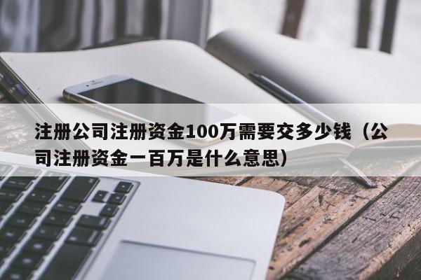 注册公司注册资金100万需要交多少钱（公司注册资金一百万是什么意思）