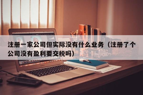 注册一家公司但实际没有什么业务（注册了个公司没有盈利要交税吗）