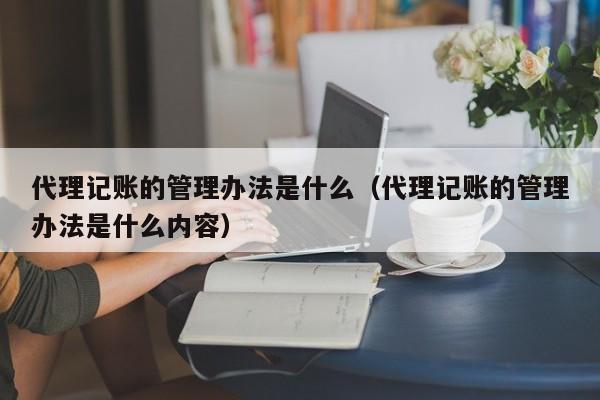 代理记账的管理办法是什么（代理记账的管理办法是什么内容）