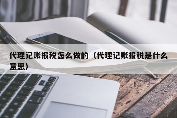 代理记账报税怎么做的（代理记账报税是什么意思）