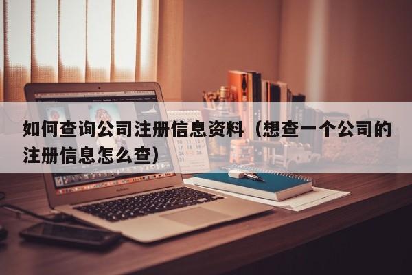 如何查询公司注册信息资料（想查一个公司的注册信息怎么查）