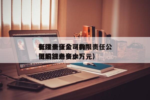 有限责任公司的*低注册资金（有限责任公司的注册资本*低限额为多少万元）